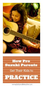 How do parents get their kids to practice for their Suzuki Violin Method lessons? Find out from pro parents in the trenches!