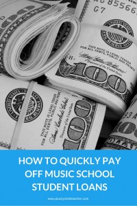 Do you have music school student loans? Here's how I paid off $30,000 in music school debt in two years.