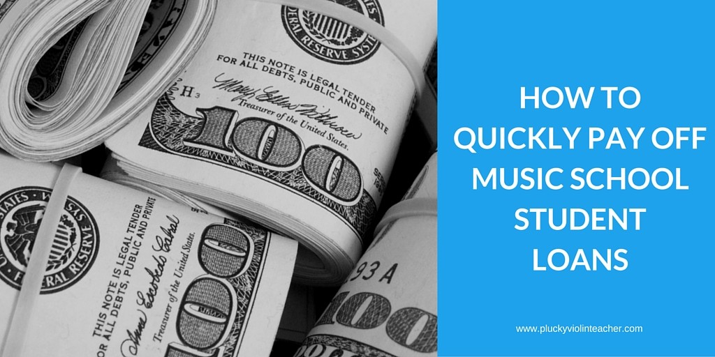 Do you have music school student loans? Here's how I paid off $30,000 in music school debt in two years.