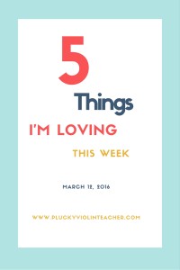 A weekly round up of violin teaching tips, tricks, and resources.