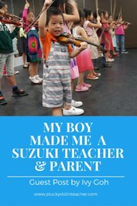 How to be successful as your child's Suzuki teacher AND parent.